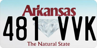 AR license plate 481VVK