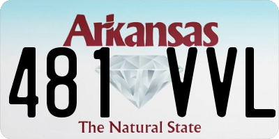 AR license plate 481VVL
