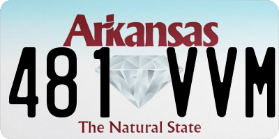 AR license plate 481VVM