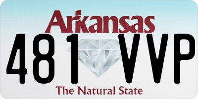 AR license plate 481VVP