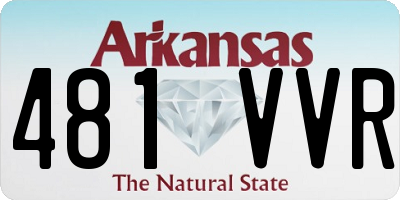 AR license plate 481VVR