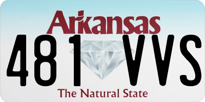 AR license plate 481VVS