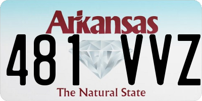AR license plate 481VVZ