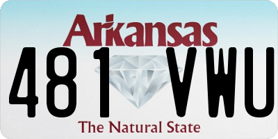 AR license plate 481VWU