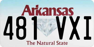 AR license plate 481VXI