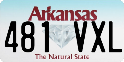 AR license plate 481VXL