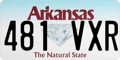 AR license plate 481VXR