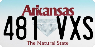 AR license plate 481VXS