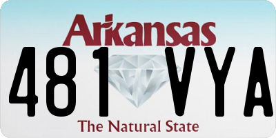 AR license plate 481VYA