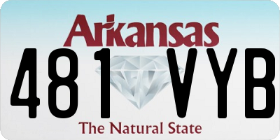 AR license plate 481VYB