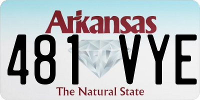 AR license plate 481VYE