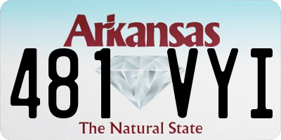 AR license plate 481VYI