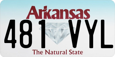 AR license plate 481VYL
