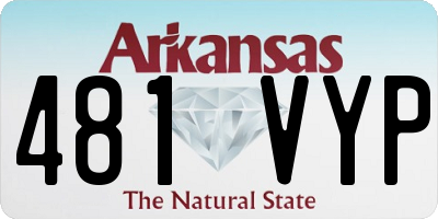 AR license plate 481VYP