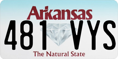 AR license plate 481VYS
