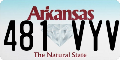 AR license plate 481VYV