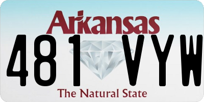 AR license plate 481VYW