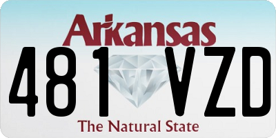 AR license plate 481VZD