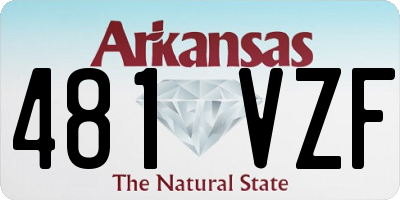 AR license plate 481VZF