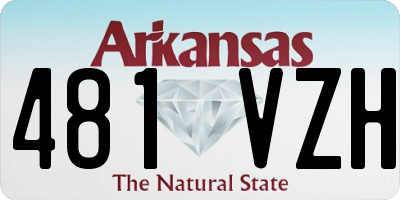AR license plate 481VZH