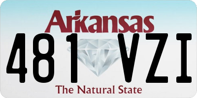 AR license plate 481VZI