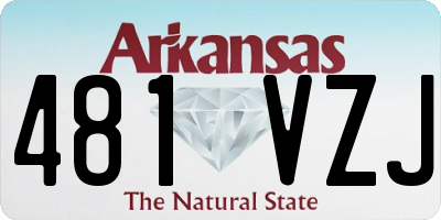AR license plate 481VZJ