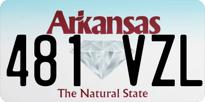 AR license plate 481VZL