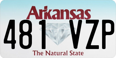 AR license plate 481VZP