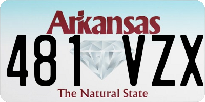 AR license plate 481VZX