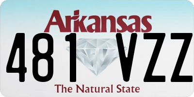 AR license plate 481VZZ