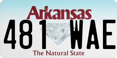 AR license plate 481WAE