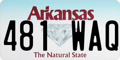 AR license plate 481WAQ