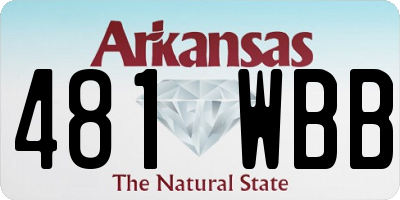 AR license plate 481WBB
