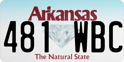 AR license plate 481WBC