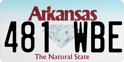 AR license plate 481WBE