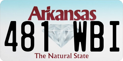 AR license plate 481WBI