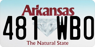 AR license plate 481WBO