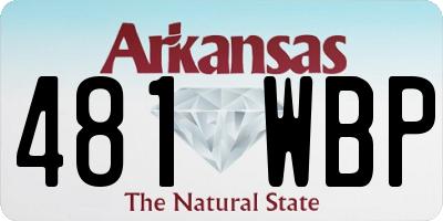 AR license plate 481WBP