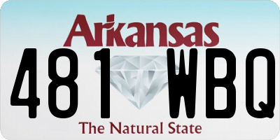 AR license plate 481WBQ