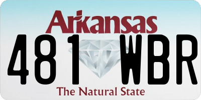 AR license plate 481WBR