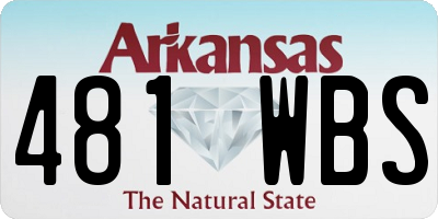 AR license plate 481WBS