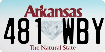 AR license plate 481WBY