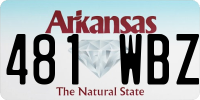 AR license plate 481WBZ