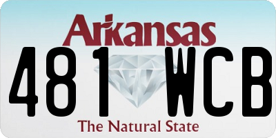 AR license plate 481WCB