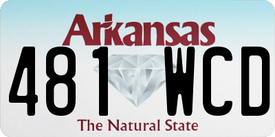 AR license plate 481WCD