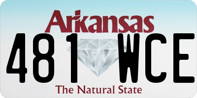 AR license plate 481WCE