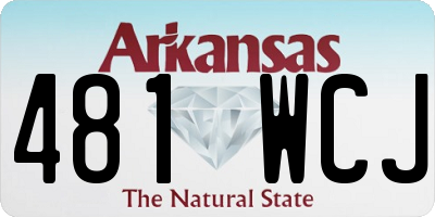 AR license plate 481WCJ
