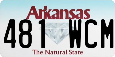 AR license plate 481WCM
