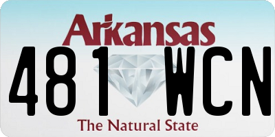 AR license plate 481WCN