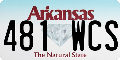 AR license plate 481WCS